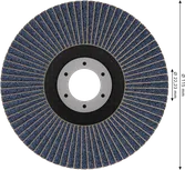 Lamelový kotouč Bosch PRO X571, úhlový, 115 mm, G120.